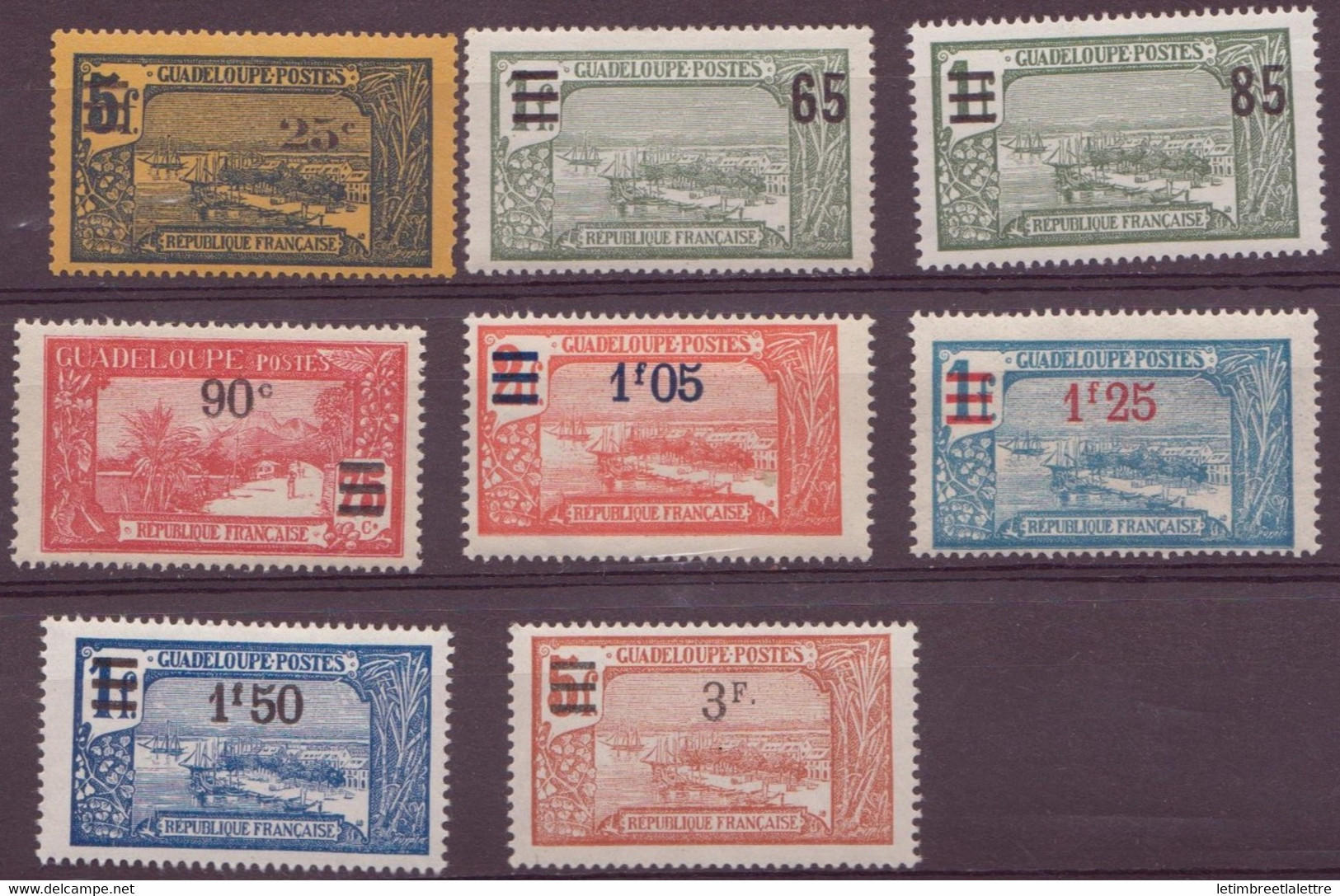 ⭐ Guadeloupe - YT N° 89 à 96 ** - Neuf Sans Charnière - 1924 / 1927 ⭐ - Unused Stamps