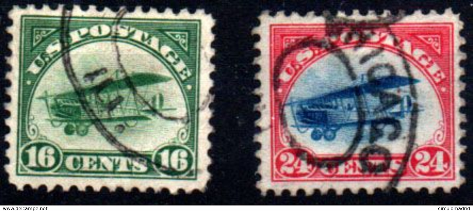 Estados Unidos (aéreo) Nº 2/3. Año 1918 - 1a. 1918-1940 Used