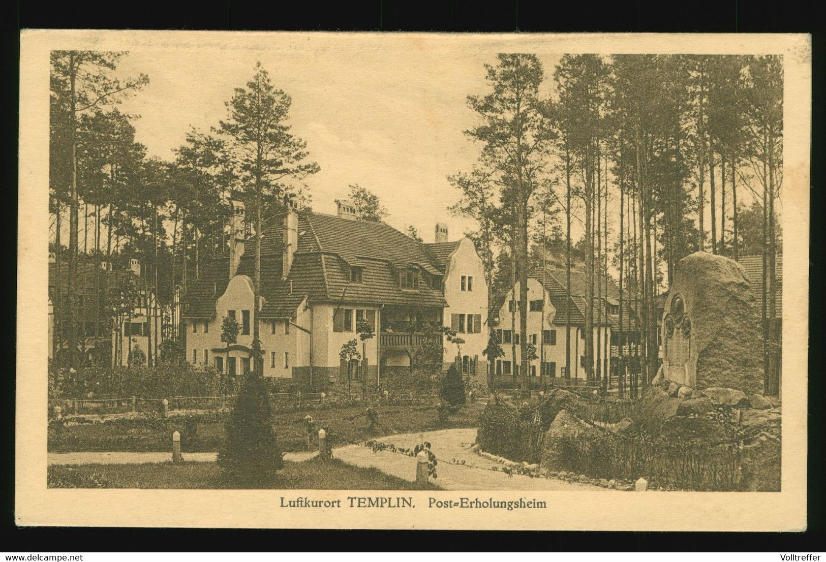 AK 1924, Templin, Post Erholungsheim - Templin