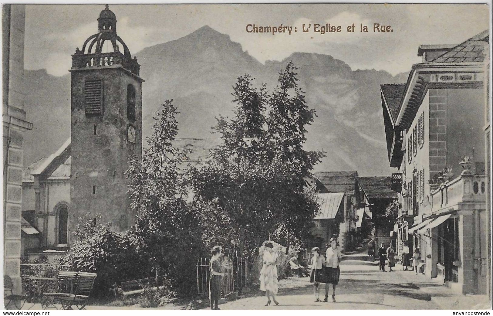 ZWI4 - Champéry  -  L'Eglise Et La Rue - Champéry