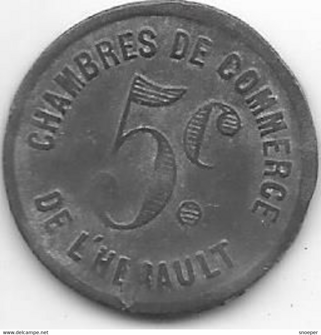 *monnaie De Necessite  L'herault 5 Centimes   SD/ND (233) - Notgeld