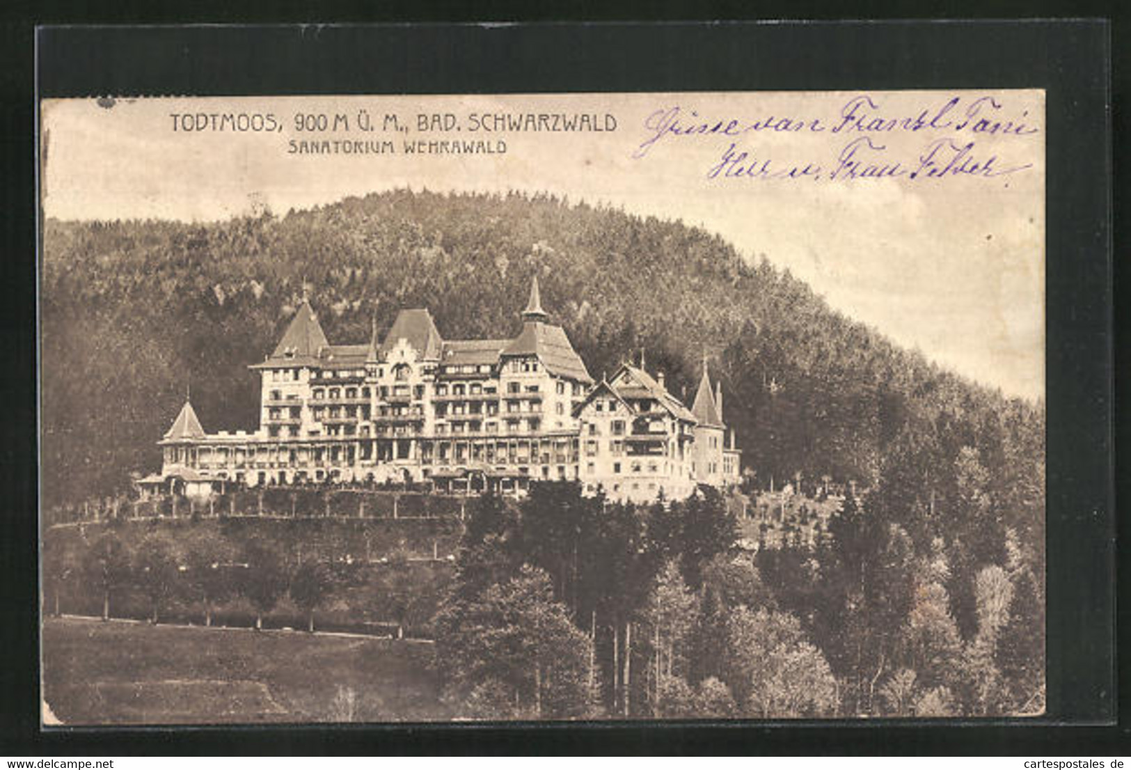 AK Todtmoos I. Schwarzwald, Sanatorium Wehrawald - Todtmoos