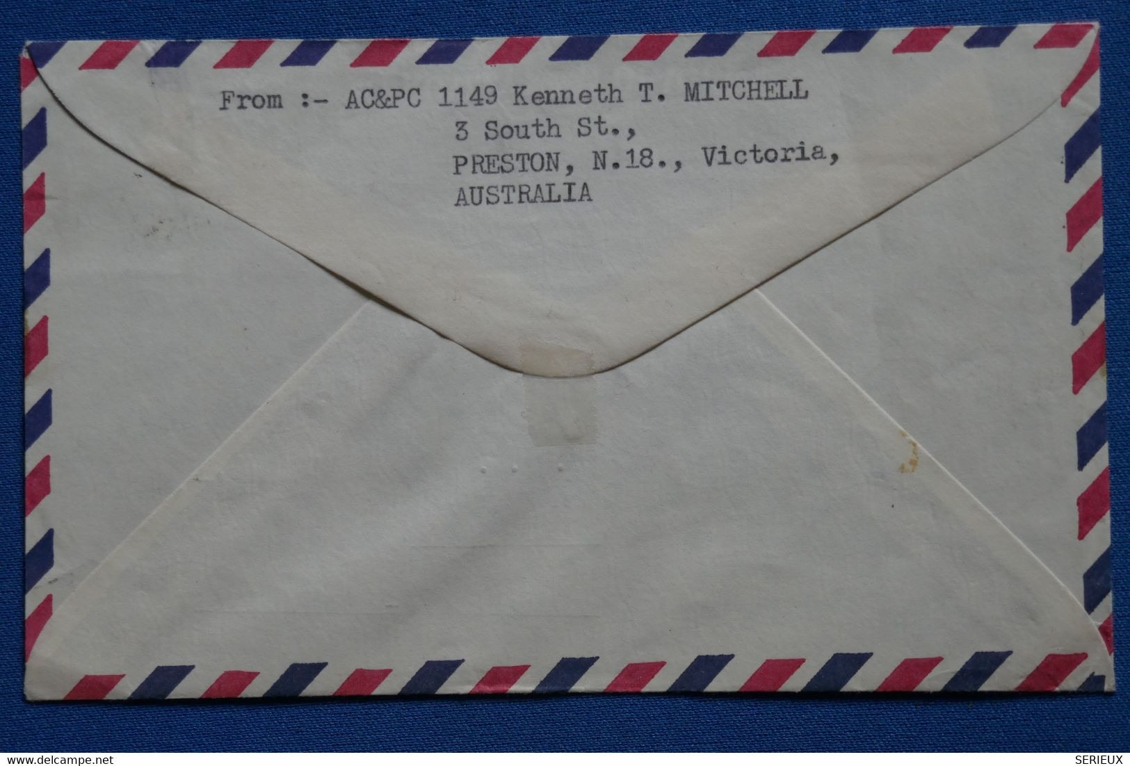 V12 AUSTRALIA BELLE LETTRE 1964 PAR AVION PRESTON  POUR  MAURITIUS+ AFFRANCH. PLAISAN - Storia Postale