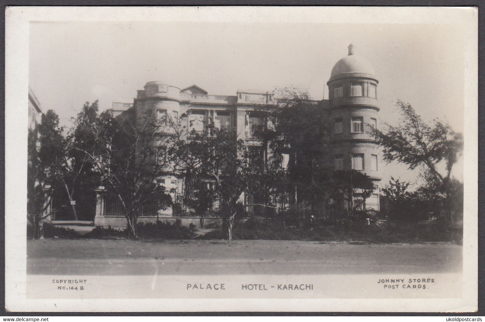 Pakistan, KARACHI Palace Hotel - Real Photo Postcard - Pakistan