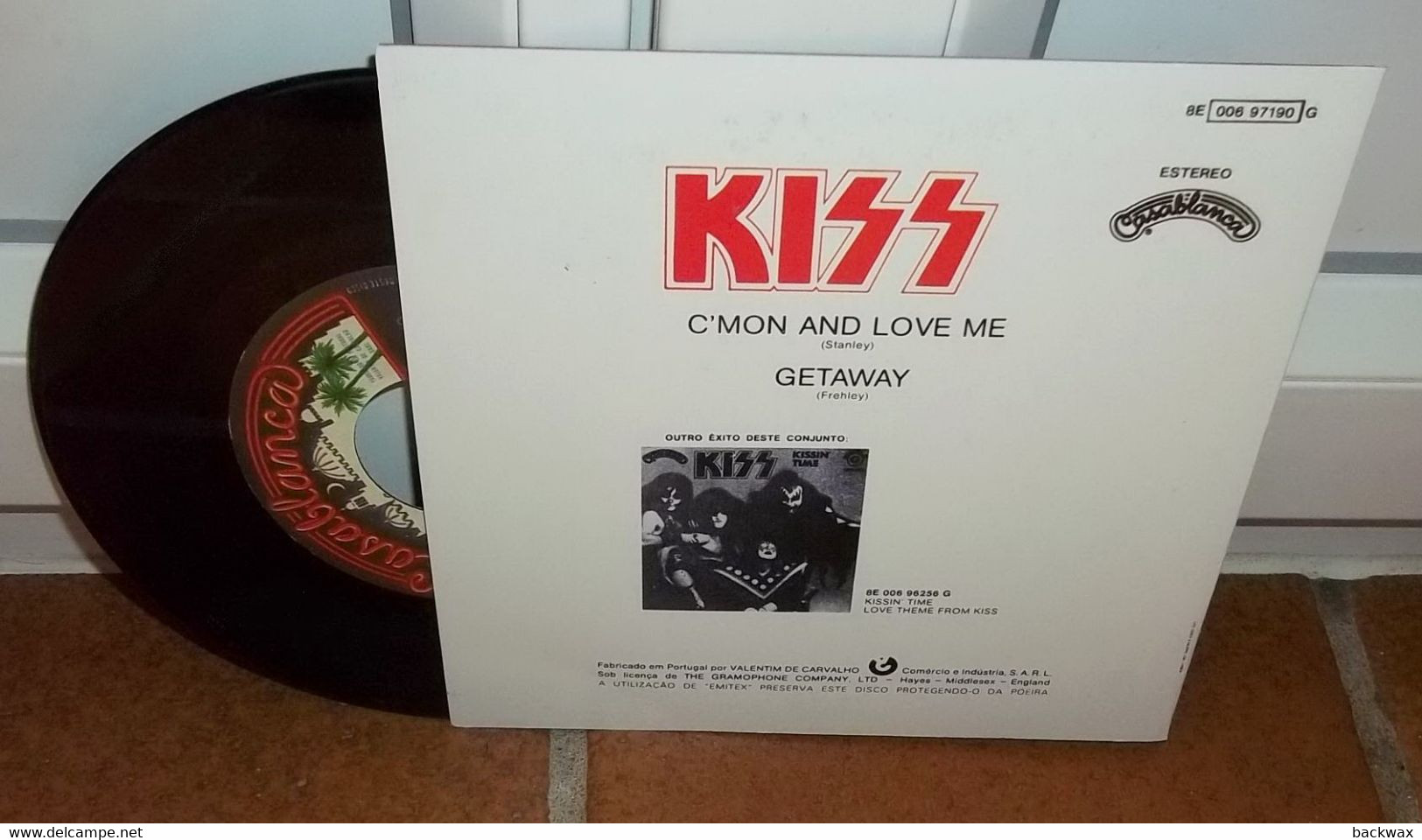 KISS C'mon And Love Me / Getaway PORTUGAL 45T 7" Single Re - Hard Rock & Metal
