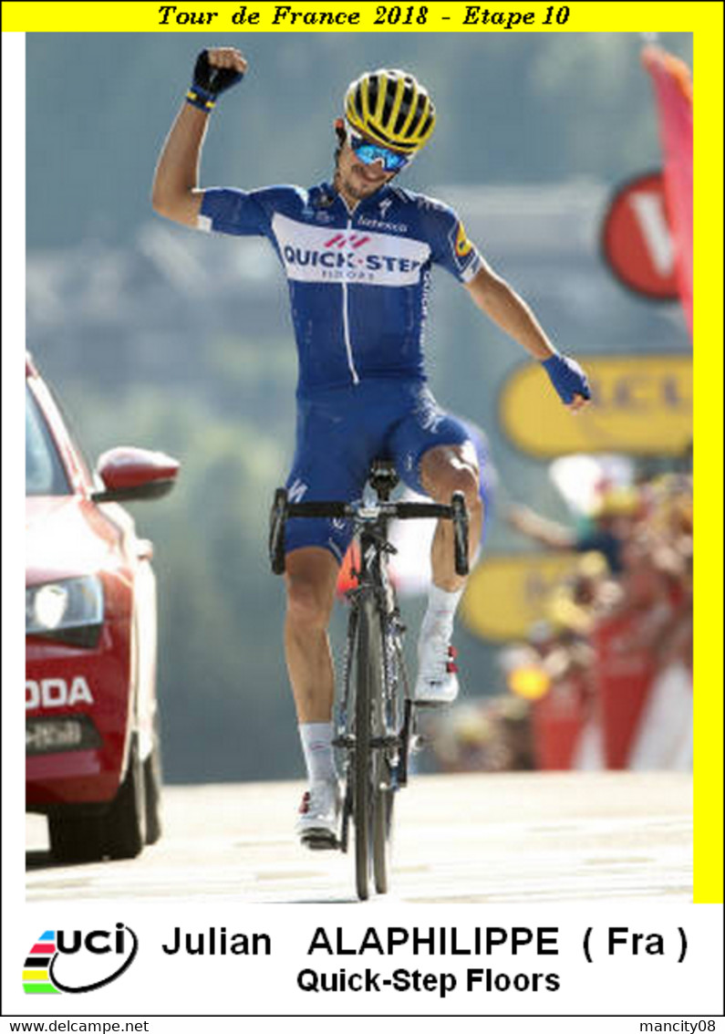Julian Alaphilippe  2021 Cycling  2 cartes  Format Carte Postal 2