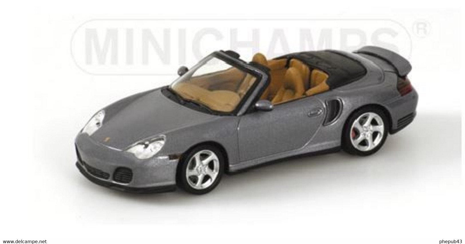 Porsche 911 Turbo Cabriolet - 2003 - Grey Metallic - Minichamps - Minichamps