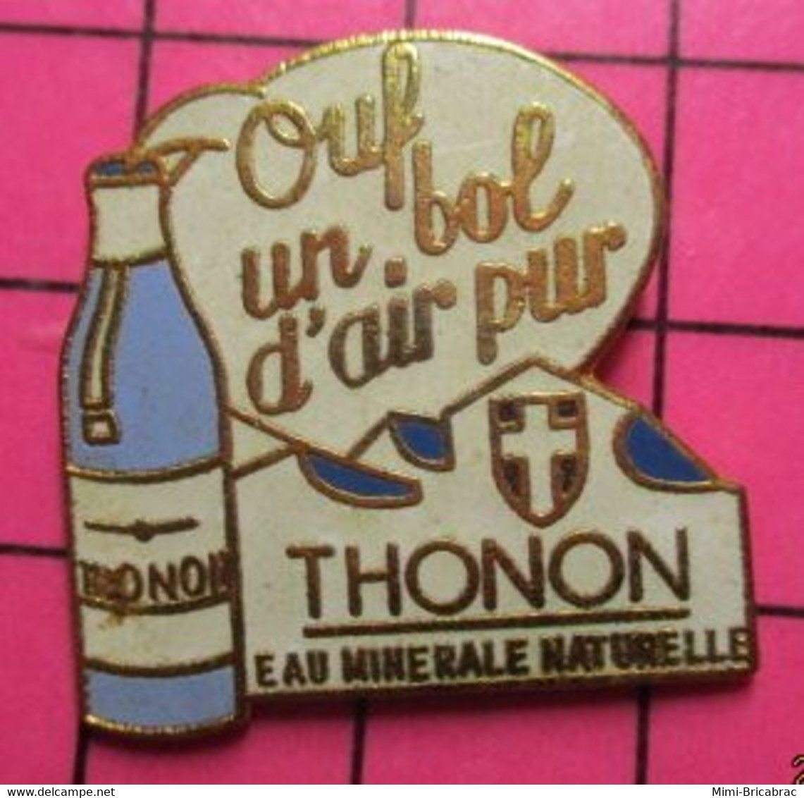 117 Pin's Pins / Beau Et Rare / THEME : BOISSONS / EAU MINERALE THONON - Boissons