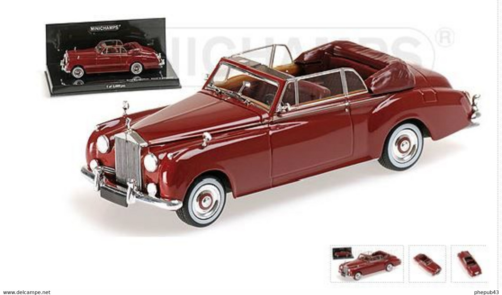 Rolls Royce Silver Cloud II Cabriolet - 1960 - Red - Minichamps - Minichamps