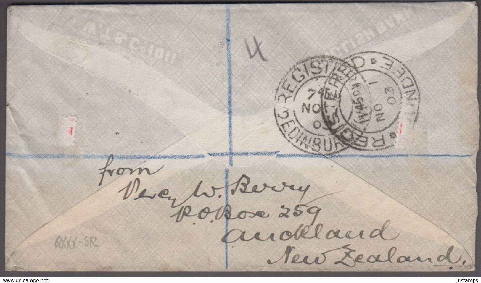 1903. New Zealand.  Boer War 1½ D  + 2½ D LAKE WAKATIPU Perf. 11 On Nice Small Cover ... (MICHEL 97+) - JF421838 - Lettres & Documents