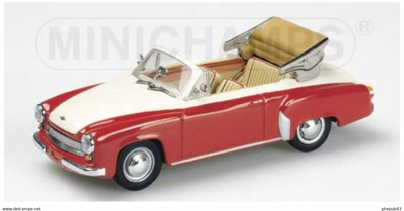 Wartburg 311/2 Cabriolet - 1959 - Red/White - Minichamps - Minichamps