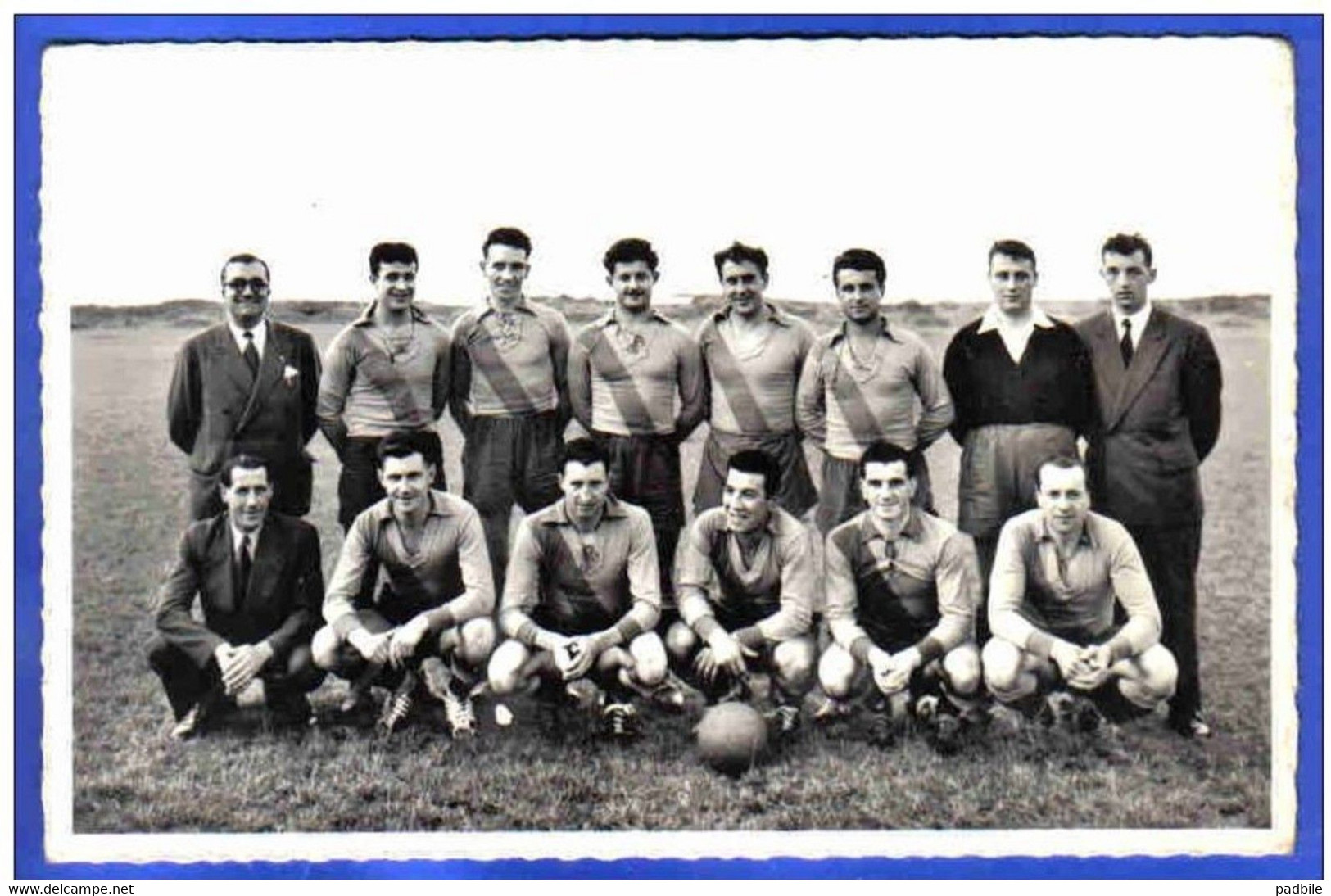 Carte Postale 59. Union Malo Rosendaël Olympique  Equipe Première De Football Saison 1956/57 Près Dunkerque Beau Plan - Malo Les Bains