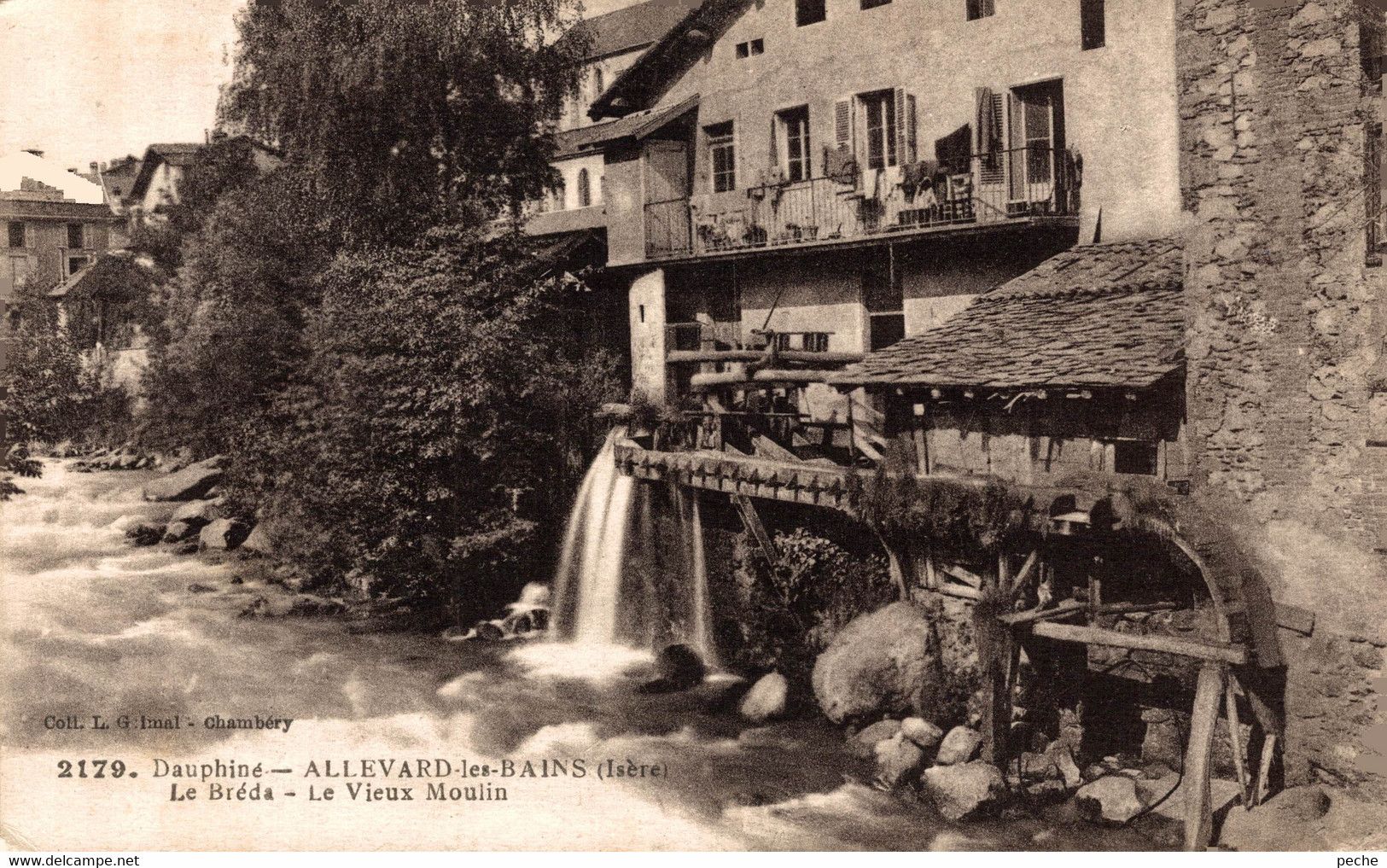 N°85548 -cpa Allevard Les Bains -le Vieux Moulin- - Moulins à Eau