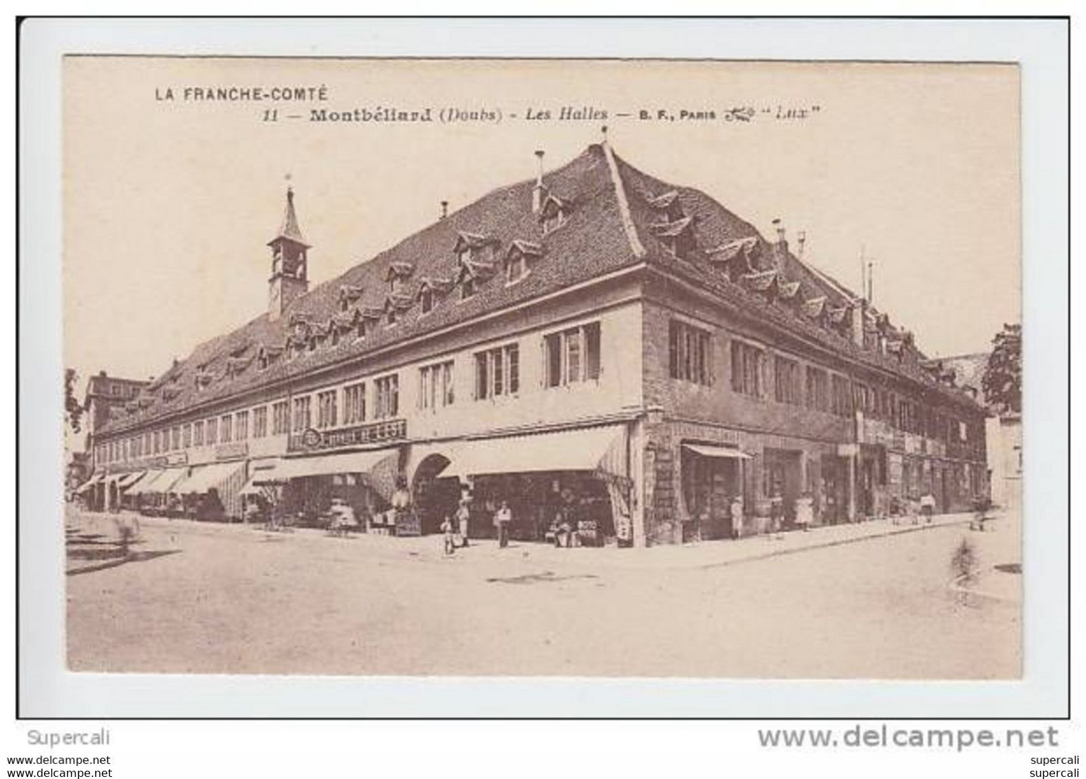 REF17.417 DOUBS.   MONTBELIARD. LES HALLES.GALERIES REUNIES DE L'EST - Halles