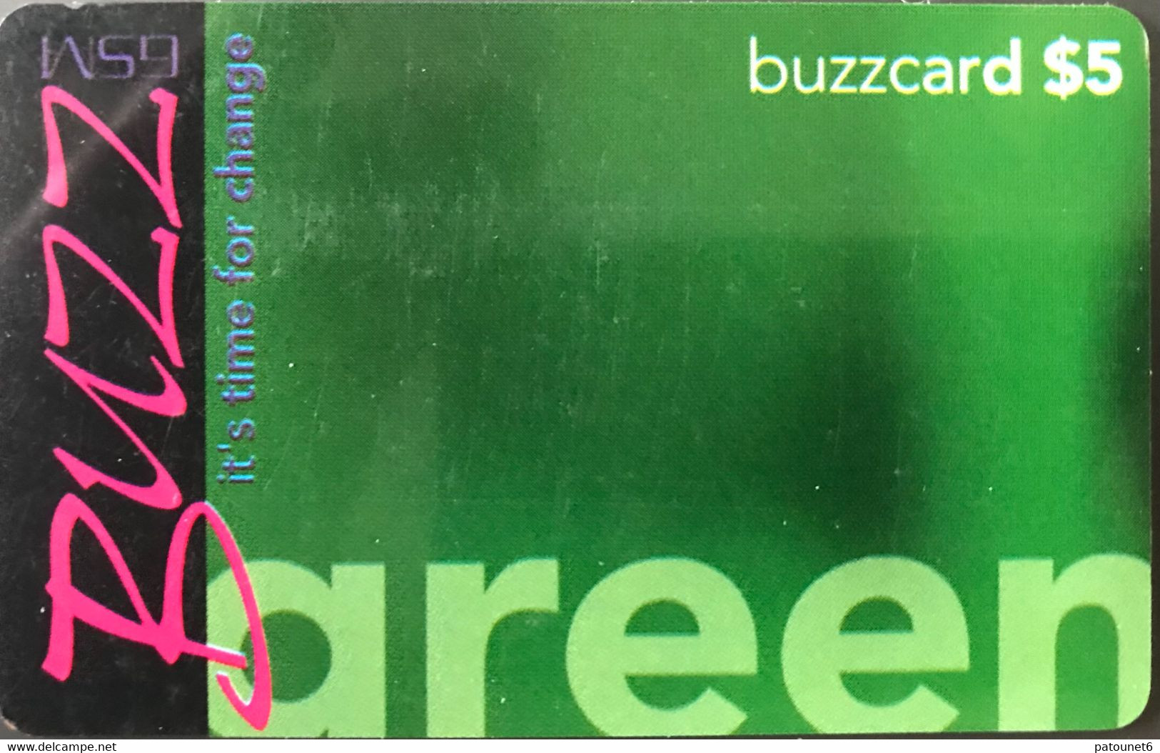 TANZANIE  -  Recharge  - BUZZ - Green  -  Buzzcard $ 5 - Tanzania