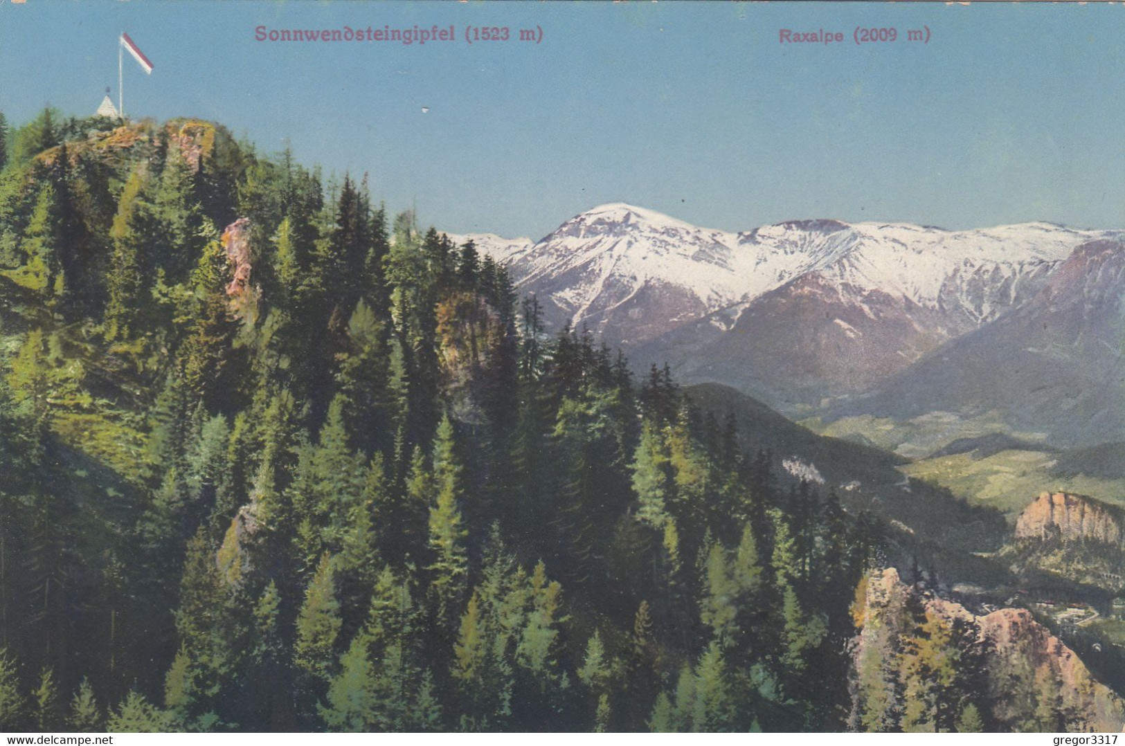 6589) SONNWENDSTEIN Gipfel - RAXALPE - Tolle Sehr Alte AK 1912 - Schneeberggebiet