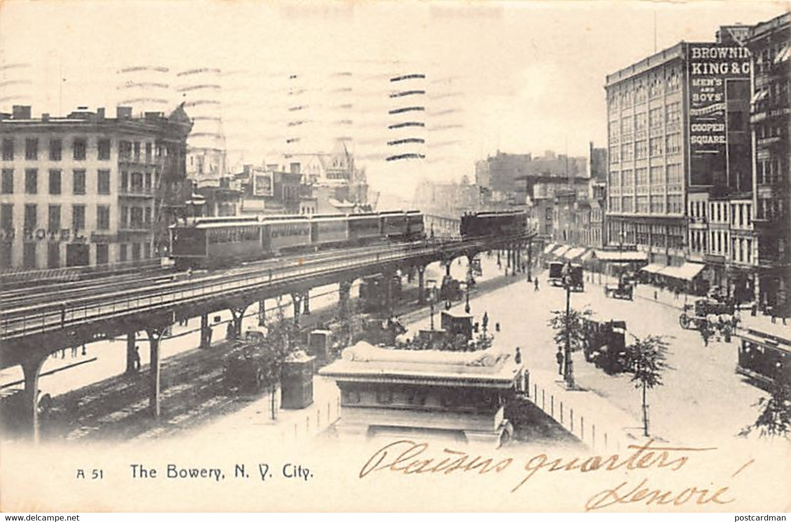 NEW YORK CITY - The Bowery - Publ. The Rotograph Co. A51 - Altri & Non Classificati