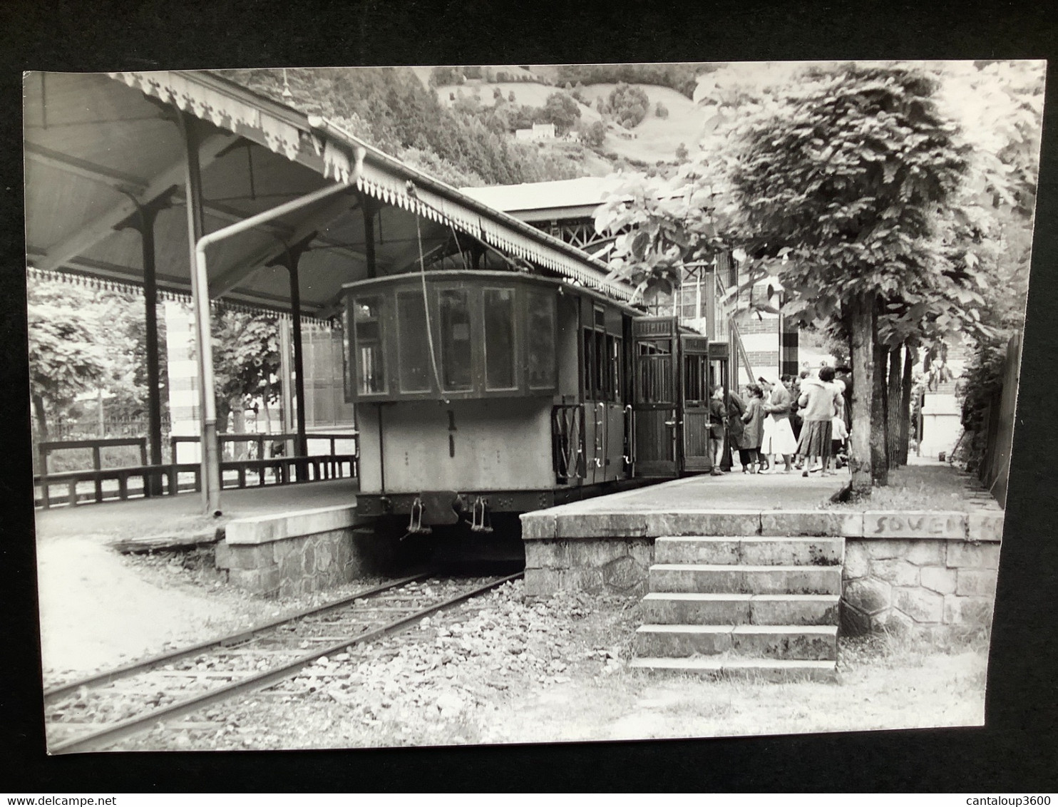 Photographie Originale De J.BAZIN: Lignes électriques Des Pyrénées : TRAMWAY De La  RAILLERE, CAUTERETS En 1959 - Trains