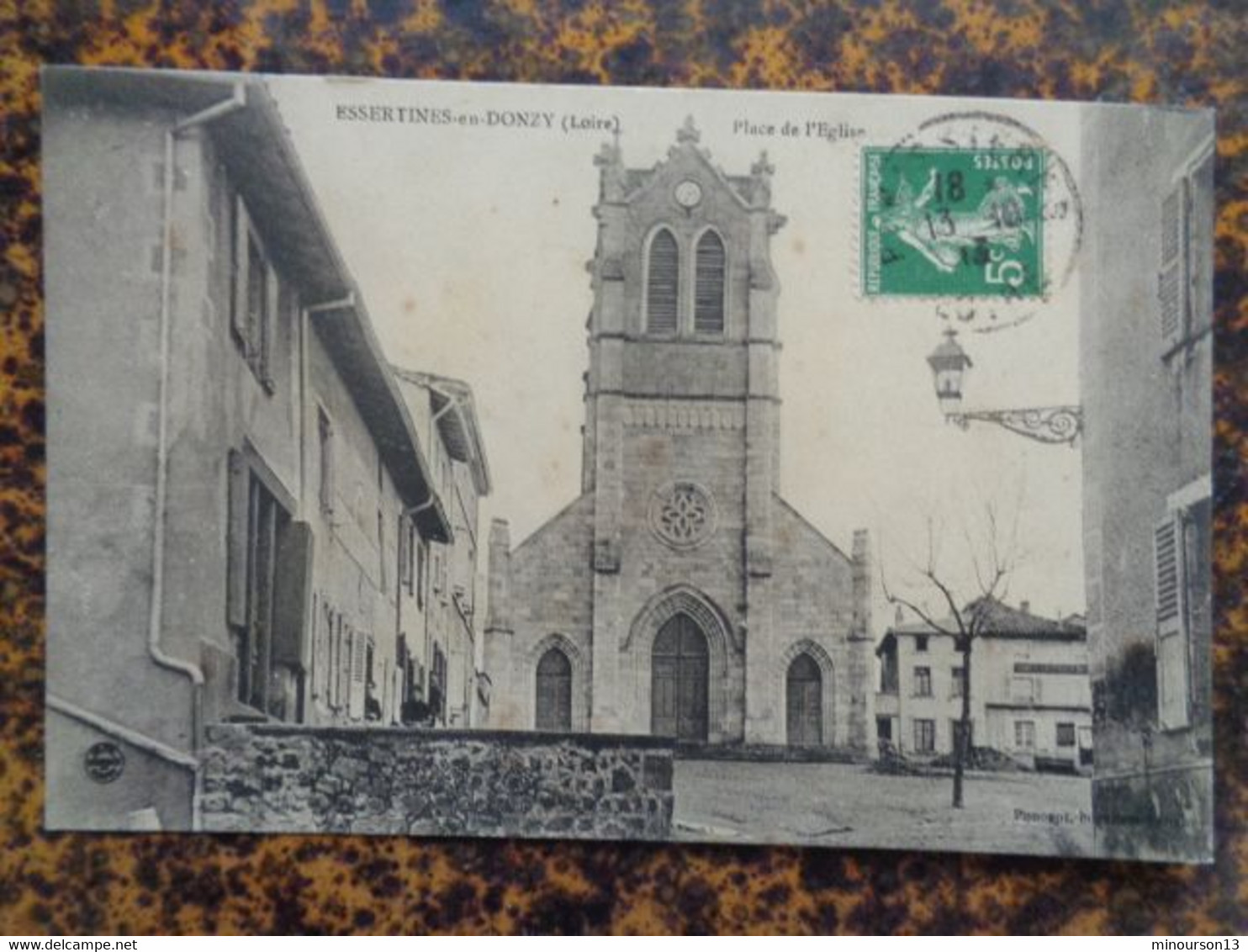 ESSERTINES EN DONZY 1913 - PLACE DE L'EGLISE - Sonstige & Ohne Zuordnung