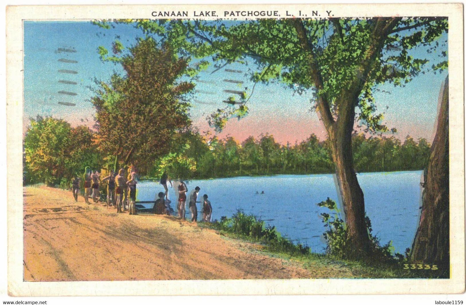 ETATS UNIS D'AMERIQUE : NY NEW YORK LONG ISLAND CANAAN LAKE PATCHOGUE - WITH STAMP CIRCULEE BEZIERS EN 1937 - Long Island