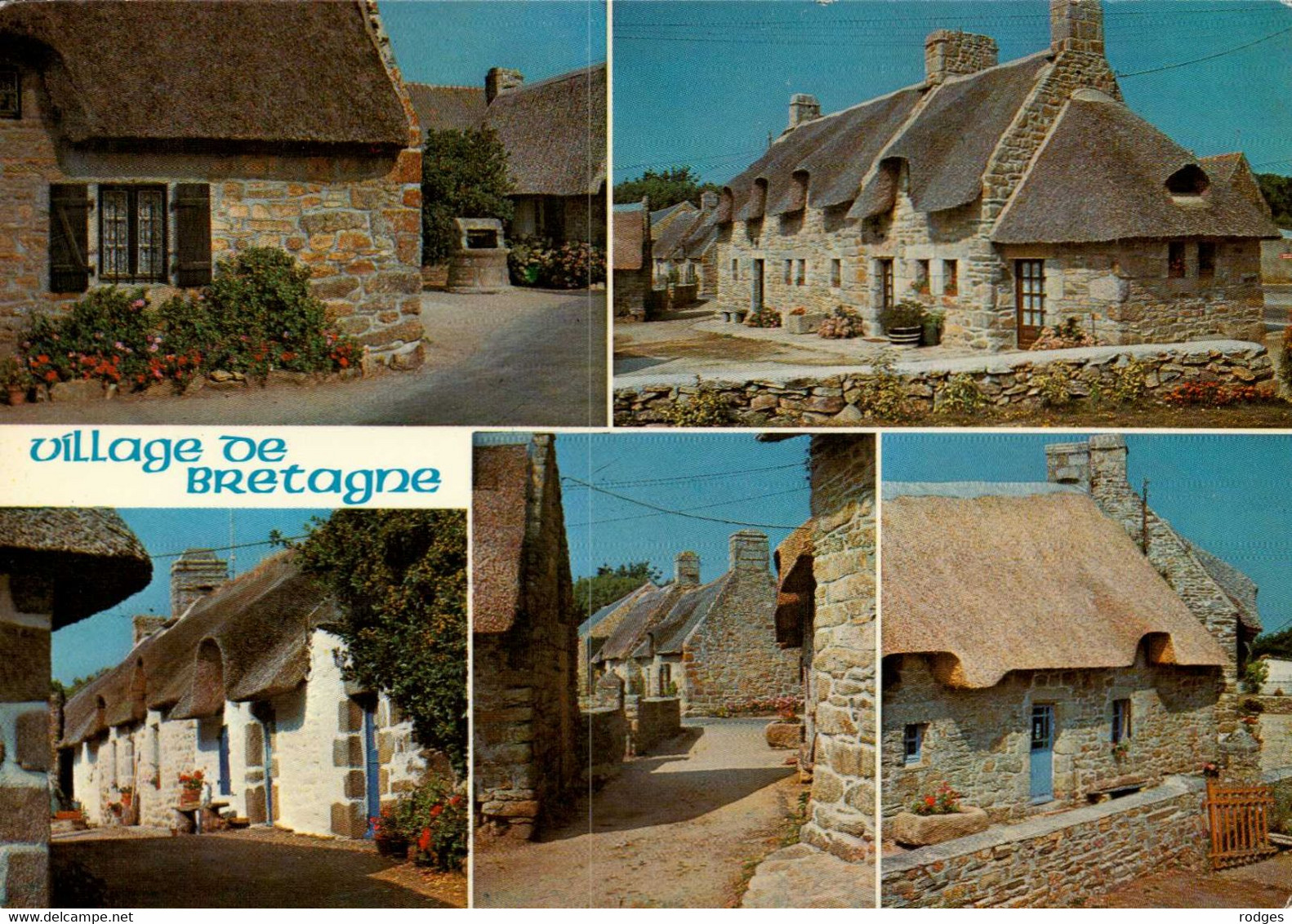 Dep 29 , Cpm  Couleurs De BRETAGNE , Village De Chaumières Bretonnes  (28849) - Other & Unclassified