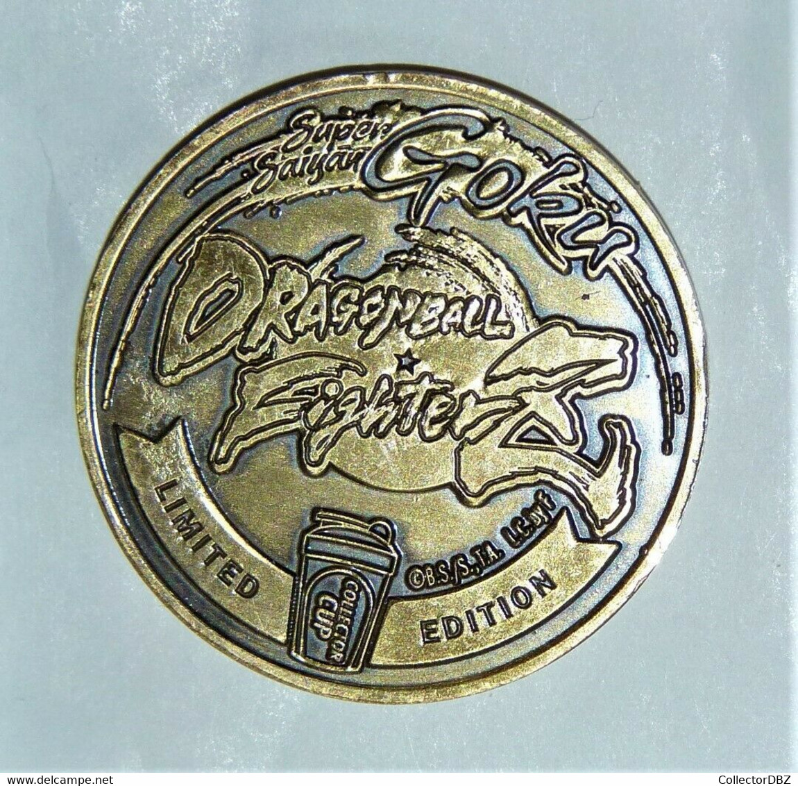 Dragon Ball Z Goku Cup Édition Limité Limited Collector Coin Pièce Officiel Neuf