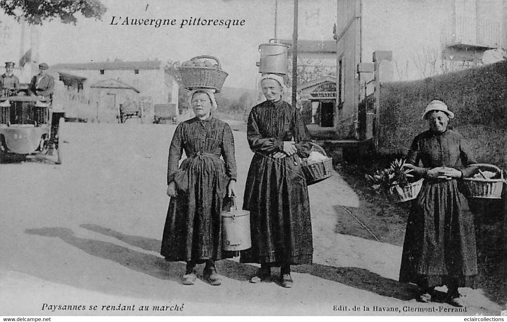 Divers Auvergne Pittoresque     63      Paysannes Se Rendant Au Marché    . A Localiser . (voir Scan) - Auvergne Types D'Auvergne