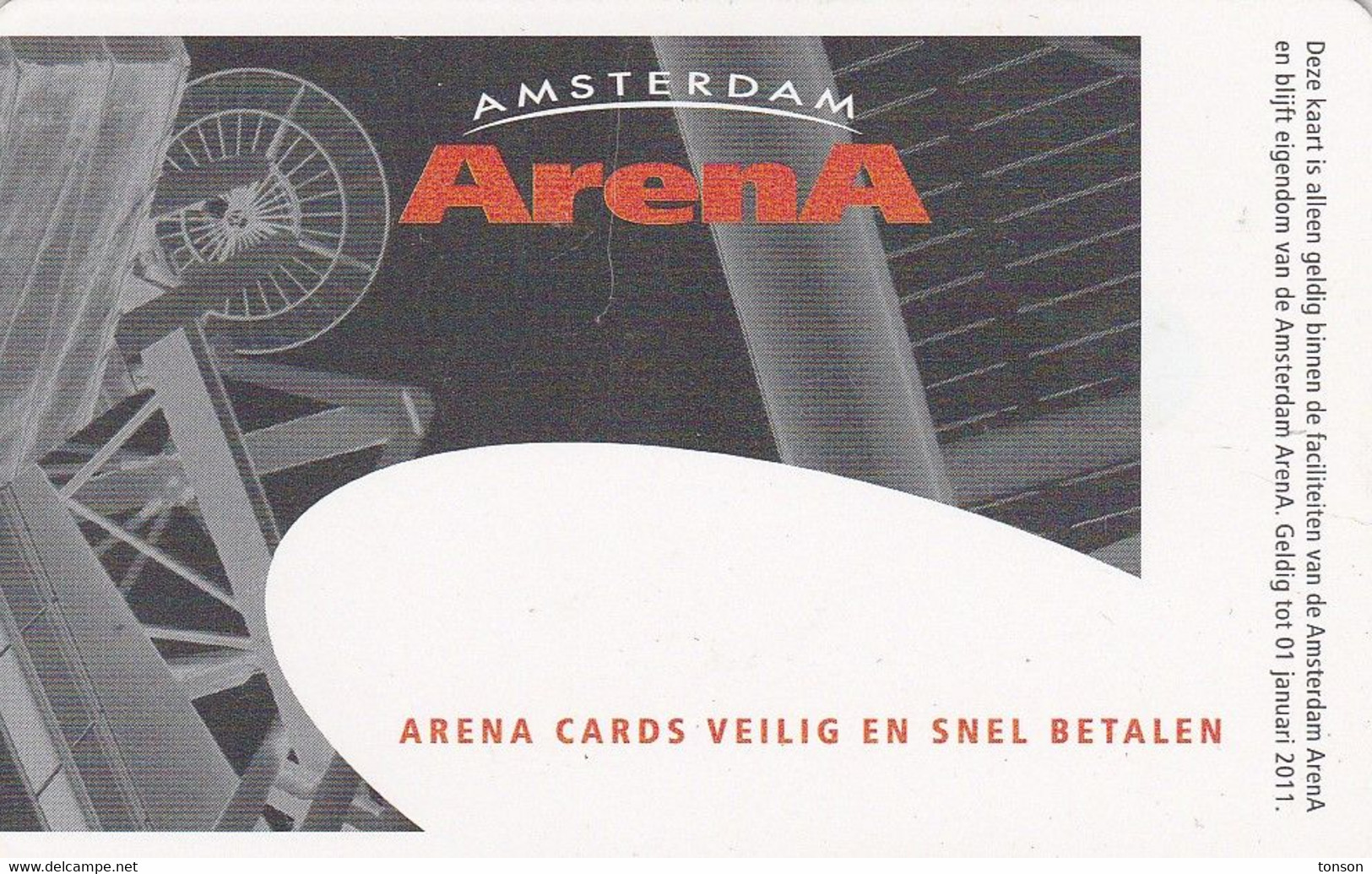 Netherlands,  A109, Andre Rieu World Stadium Tour 2009, Arena Card, 2 Scans. - Non Classificati