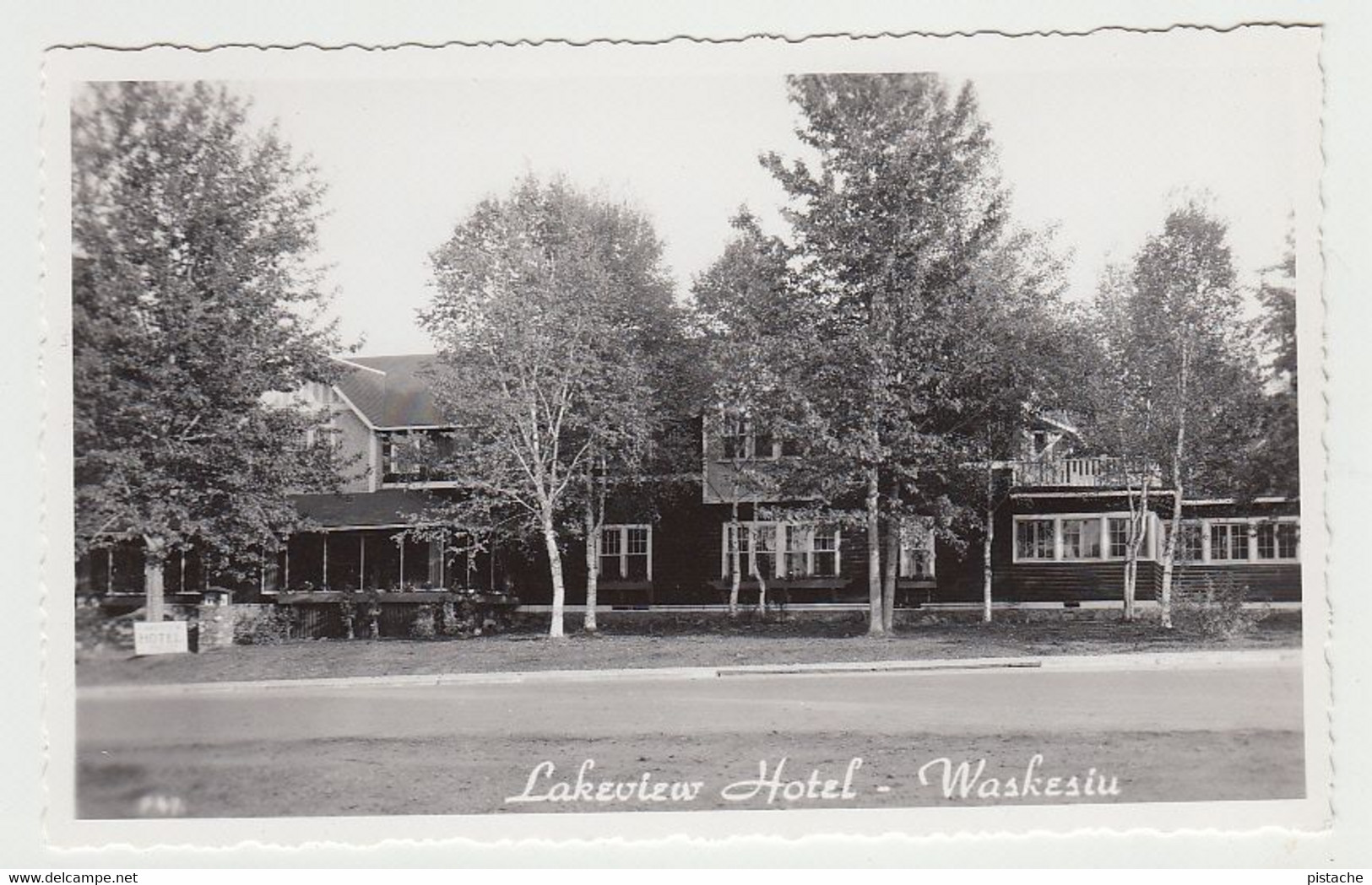 408 - Real 1950s B&W RPPC Photo – Waskesiu Saskatchewan – Prince Albert Park - Lakeview Hotel – Near Mint Condition - Other & Unclassified