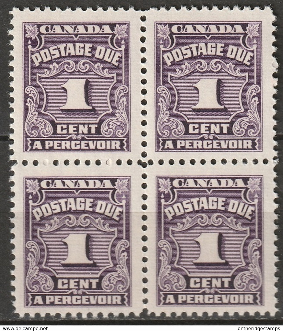 Canada 1935 Sc J15  Postage Due Block MNH** - Port Dû (Taxe)