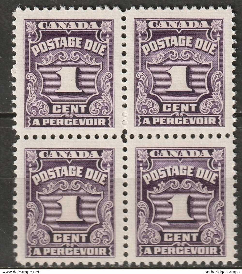 Canada 1935 Sc J15  Postage Due Block MNH** - Postage Due