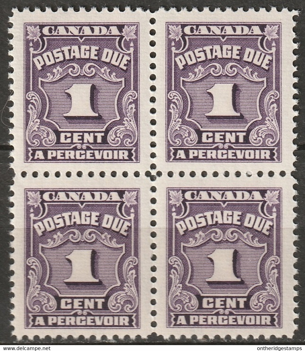 Canada 1935 Sc J15  Postage Due Block MNH** - Postage Due