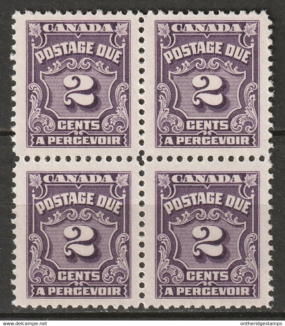 Canada 1935 Sc J16  Postage Due Block MNH** - Portomarken