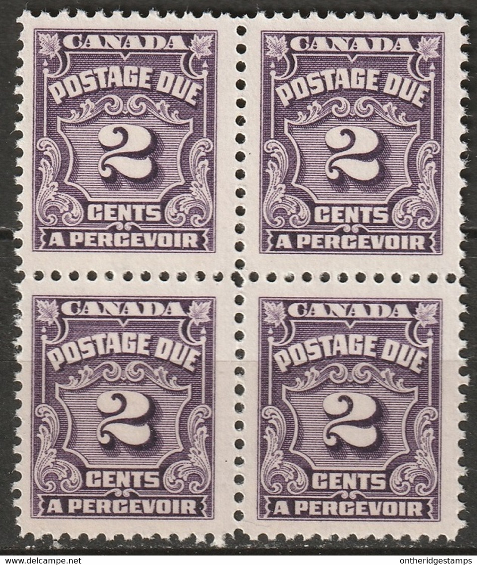 Canada 1935 Sc J16  Postage Due Block MNH** - Port Dû (Taxe)