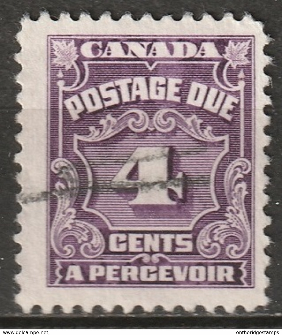 Canada 1935 Sc J17b  Postage Due Used Reddish Violet - Postage Due