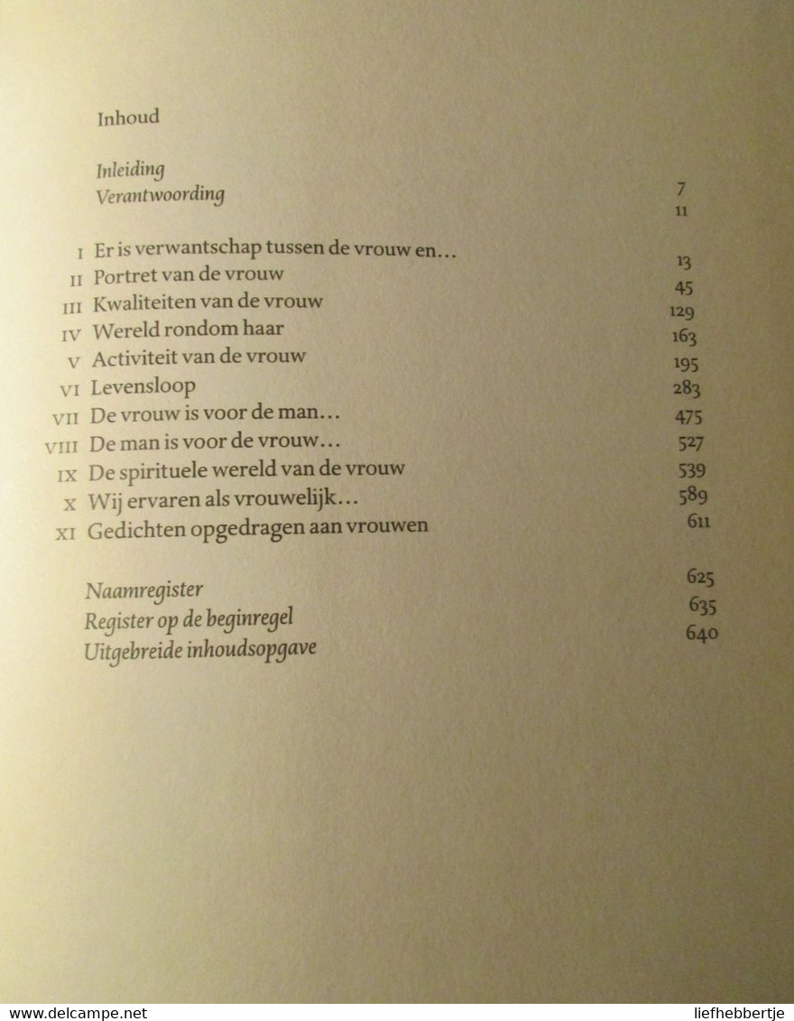 Het Geheim Dat Ik Draag - 500 Gedichten Over De Vrouw Uit De Nederlandstalige Letterkunde - 1998 - Poetry