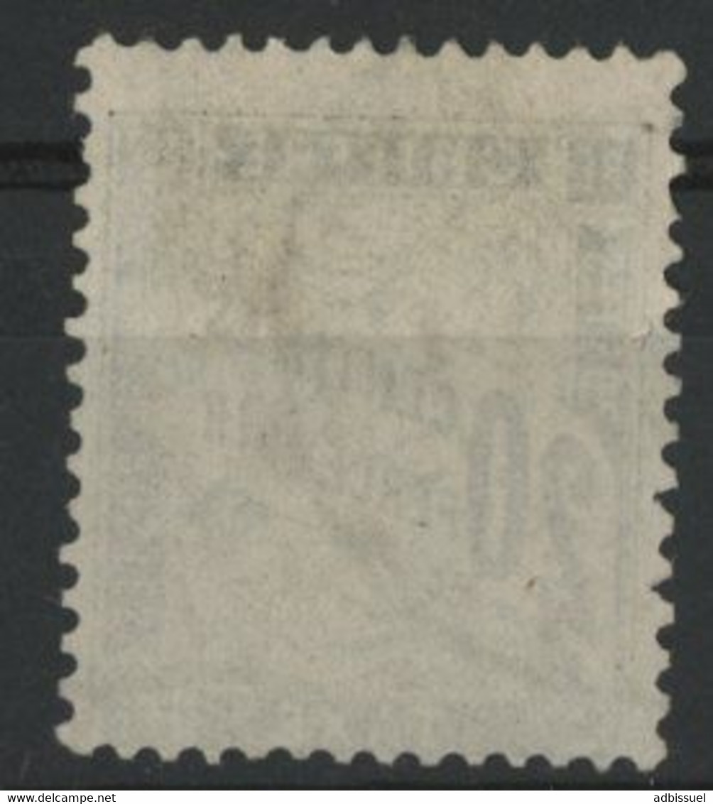 TIMBRE TAXE N° 17 20 Ct Noir Cote 150 € Oblitéré TB (vendu à 6 % De La Cote) - 1859-1959 Oblitérés