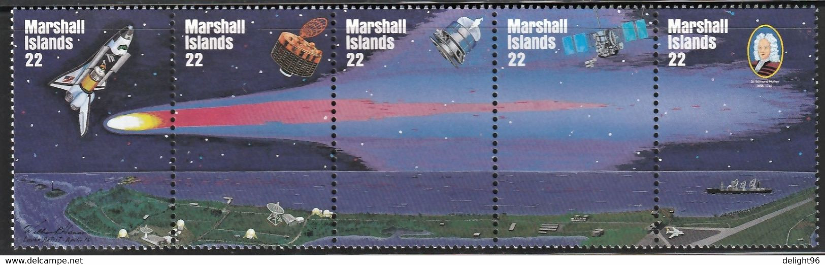 1985 Marshall Islands Halley's Comet Set (** / MNH / UMM) - Ozeanien