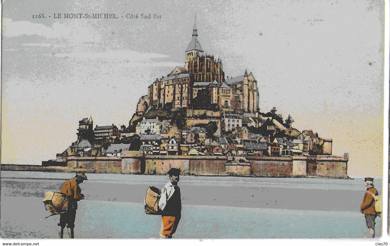 LE MONT SAINT-MICHEL - PECHEURS DE COQUILLAGES - COTE SUD EST - BELLE ANIMATION - 1930 - Le Mont Saint Michel