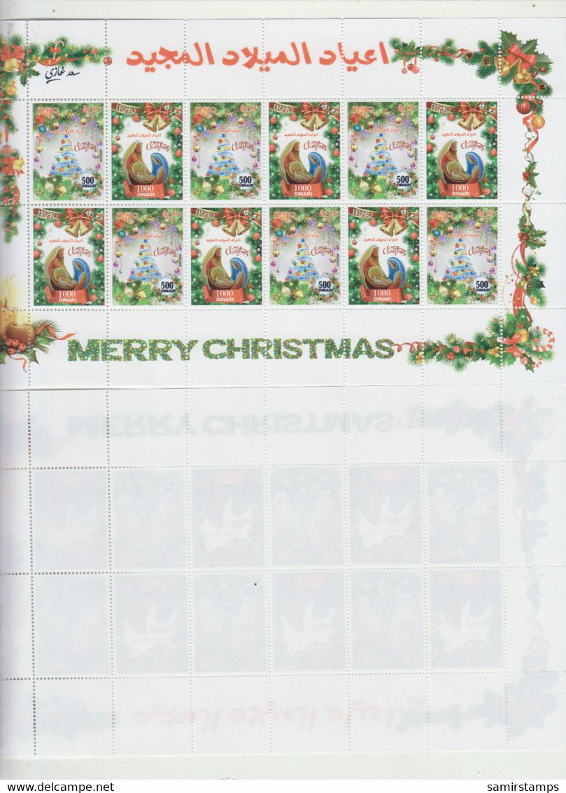 Iraq 2020 Xmas  On White Papedr Compl.MNH - Red. Price- Paypal- - Iraq