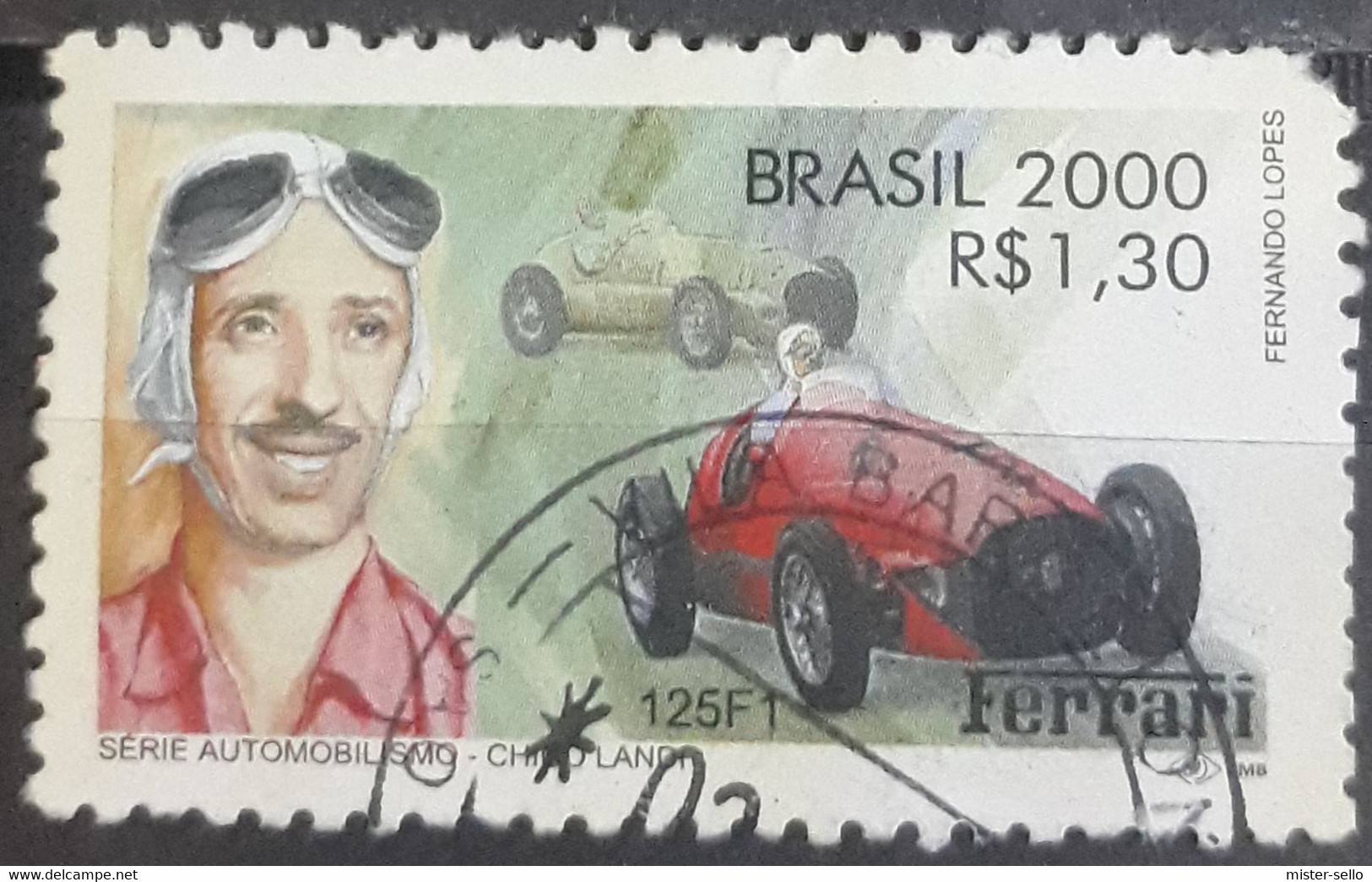 BRASIL 2000 Motor Racing Personalities. USADO - USED. - Gebruikt