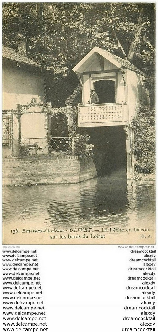 45 OLIVET. La Pêche Au Balcon Sur Le Loiret 1915 - Otros & Sin Clasificación