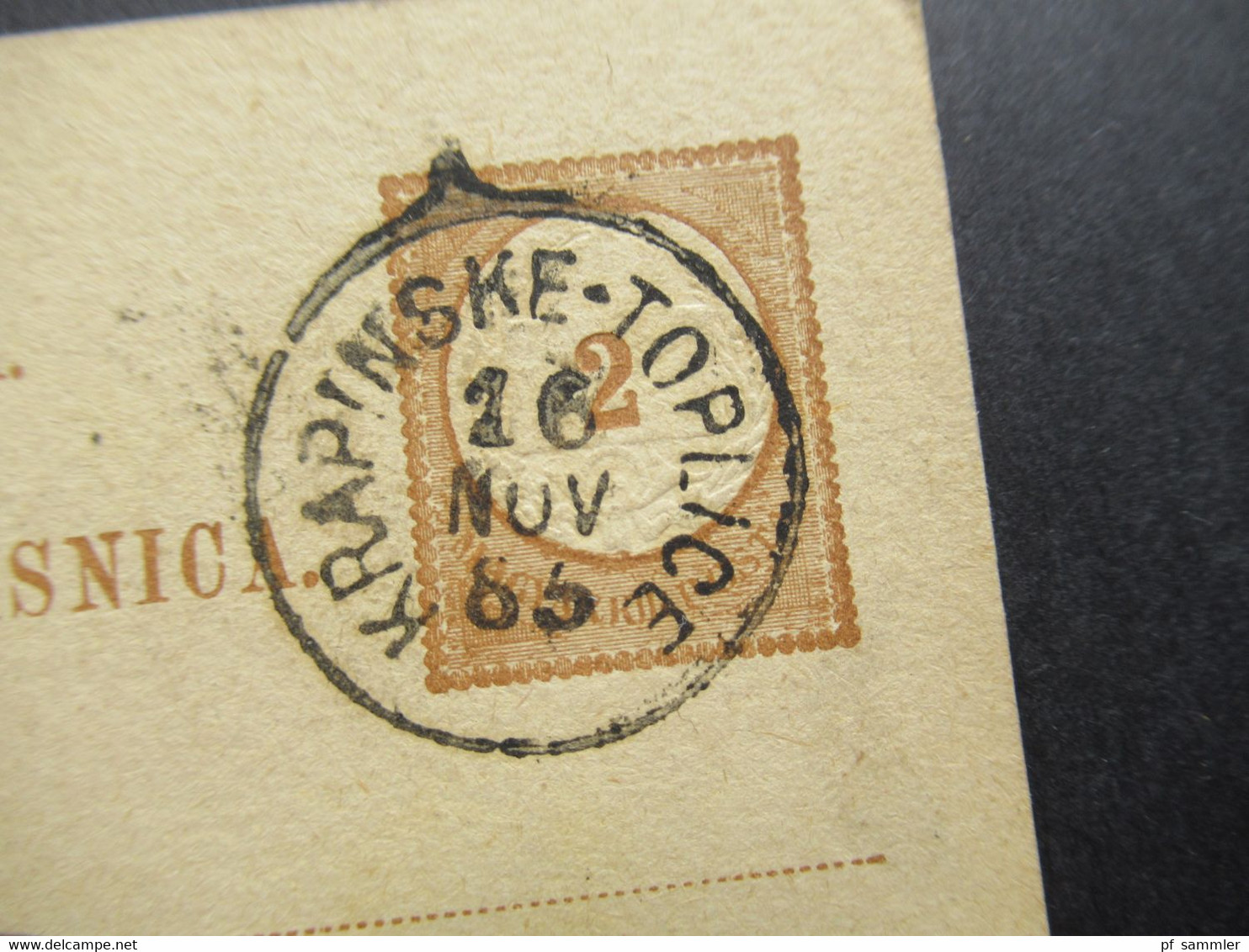 Ungarn / Heute Kroatien Ganzsache Mit Stempel K1 Krapinske - Toplice (kleines Dorf) Nach Wien Mit Ank. Stempel - Storia Postale