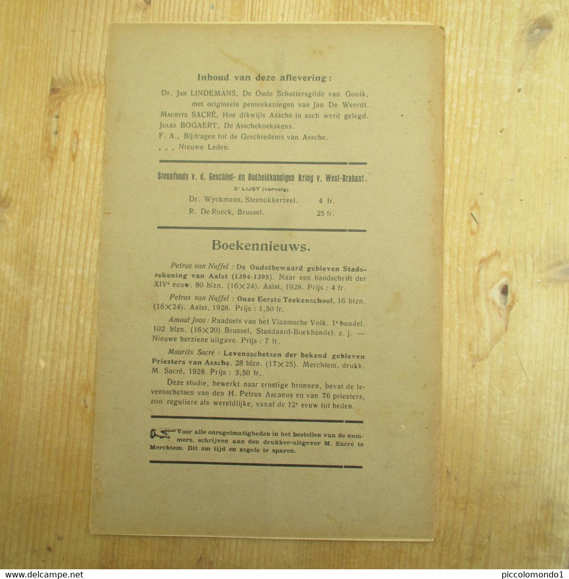 Eigen Schoon & De Brabander 1928 Gooik Schuttersgilde Asse In De As Assekoekskens Geschiedenis Asse - History