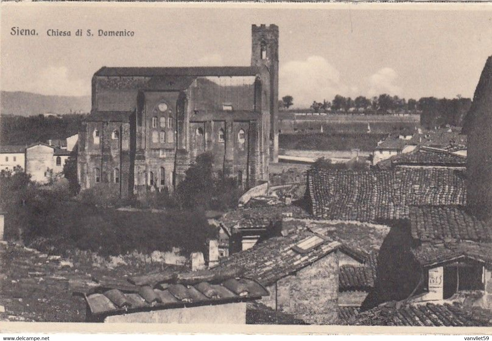 SIENA-CHIESA DI SAN DOMENICO-CARTOLINA NON VIAGGIATA-1910-1920 - Siena