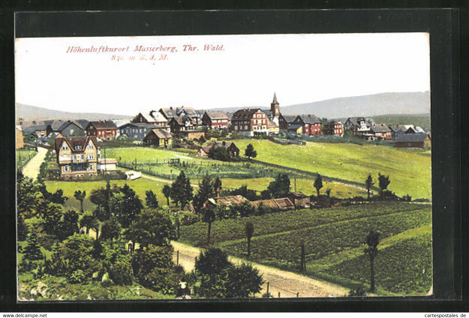 AK Masserberg / Thr. Wald, Gesamtansicht Mit Kirche - Masserberg