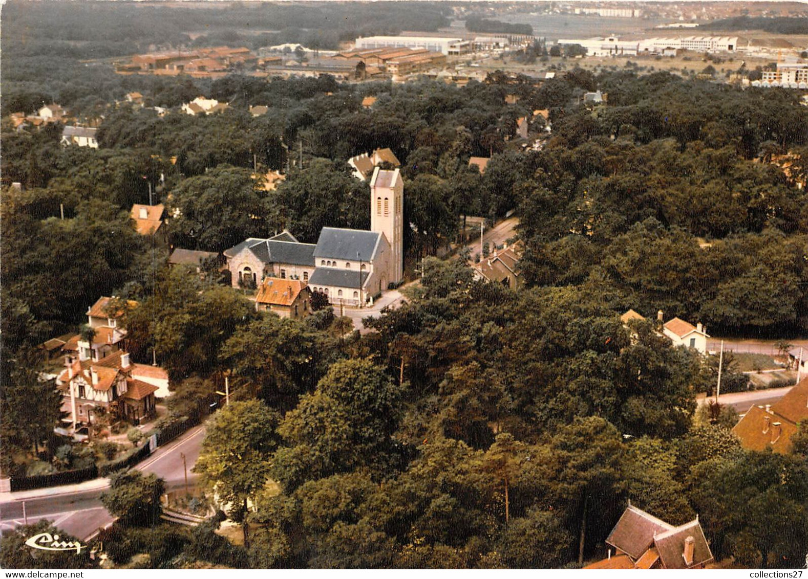 95-BEAUCHAMP-VUE AERIENNE DE L'EGLISE - Beauchamp