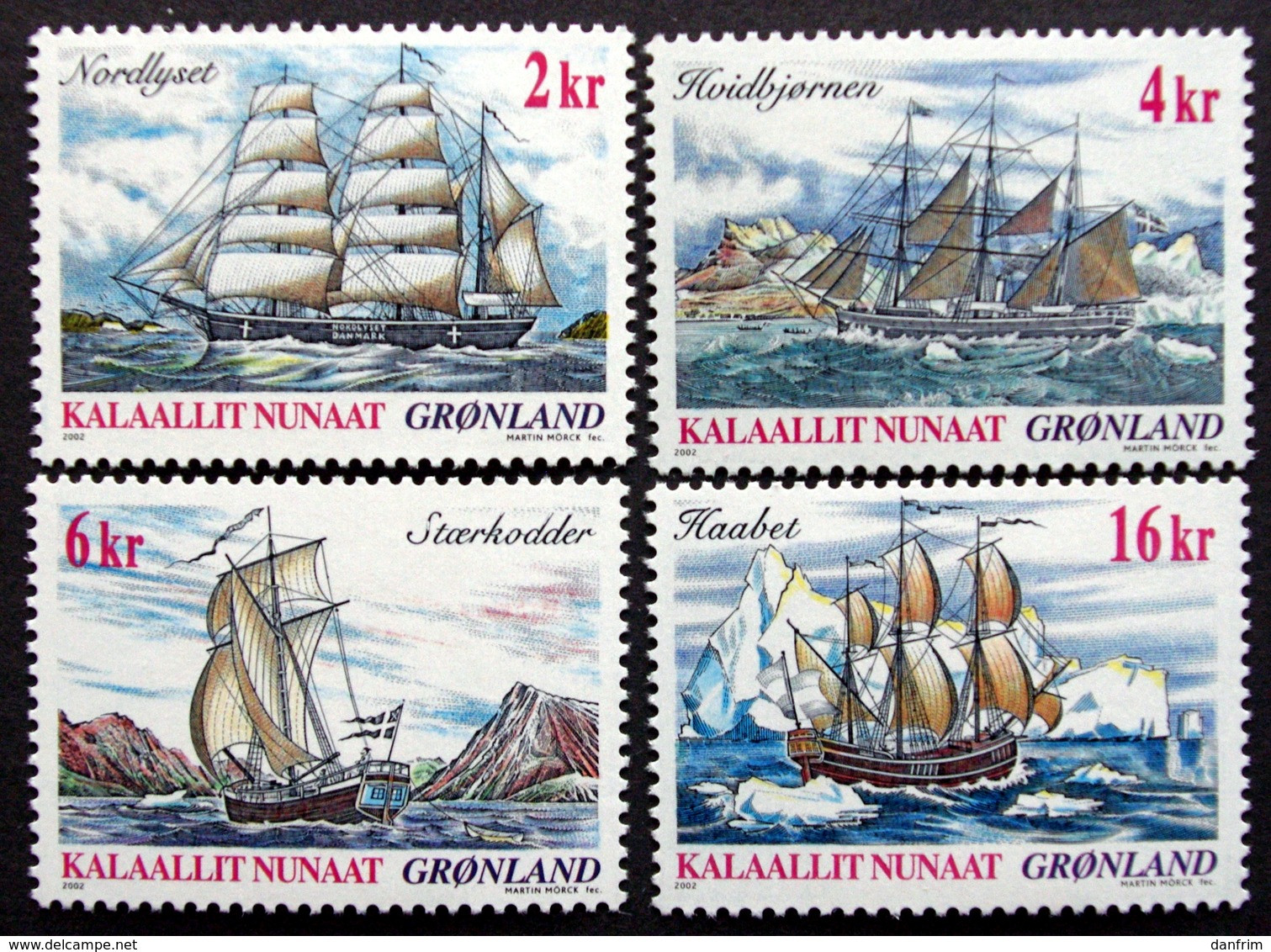 Greenland 2002   Ship Journey    Minr.381-84  MNH  ( ** ) ( Lot  F 915  ) - Unused Stamps