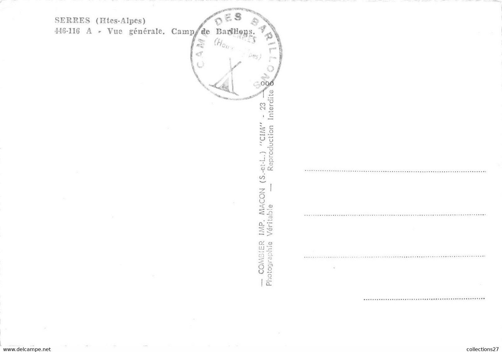 05-SERRES- VUE GENERALE CAMP DE BARILLONS - Serre Chevalier