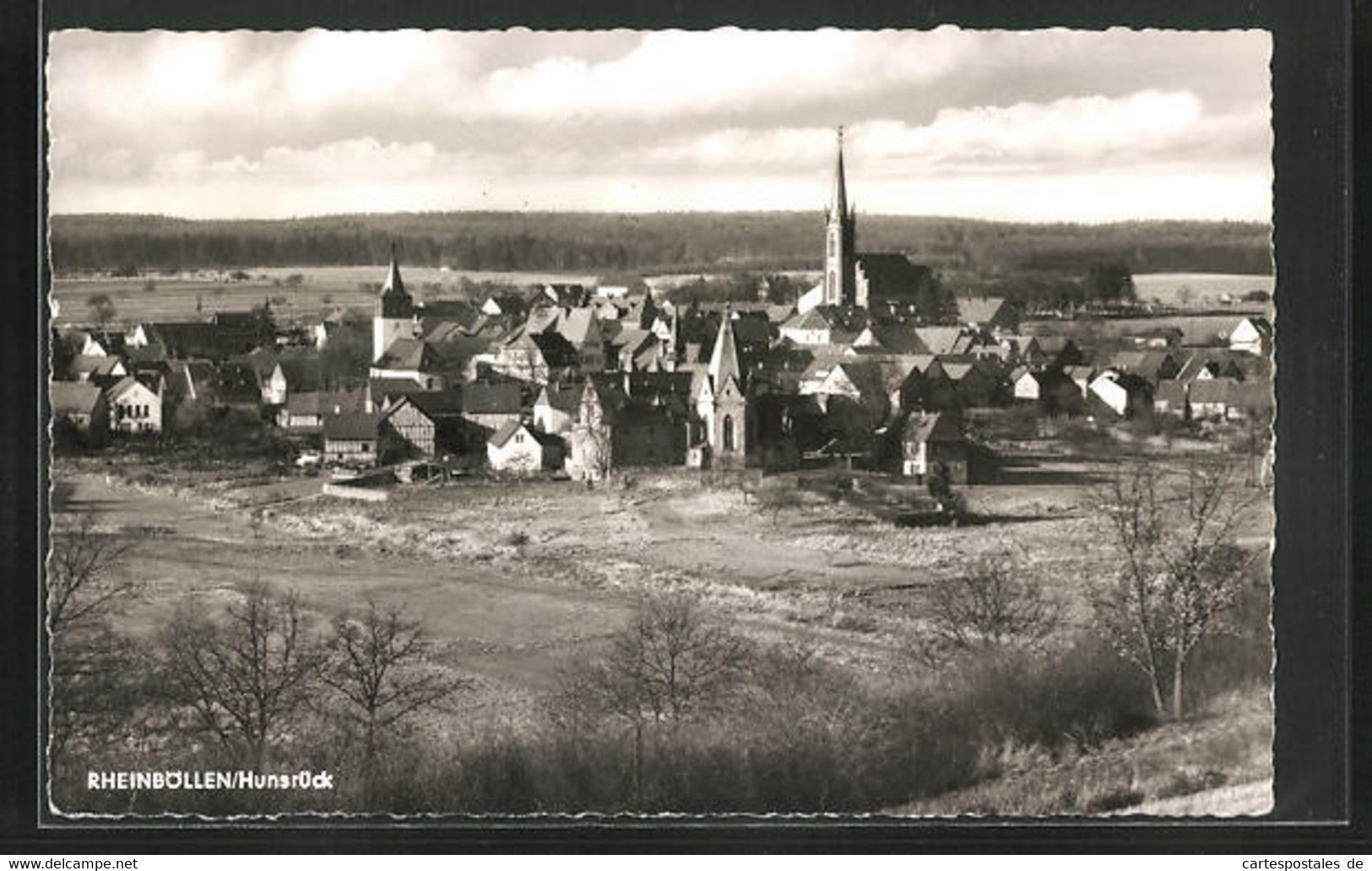 AK Rheinböllen /Hunsrück, Teilansicht Mit Kirche - Rhein-Hunsrueck-Kreis